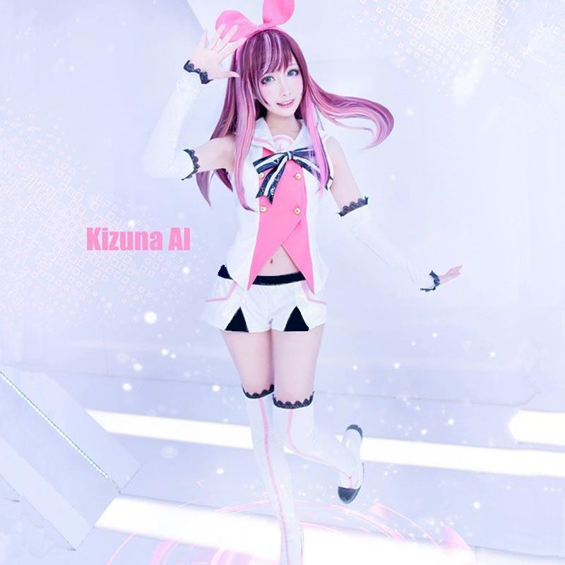 Kizuna Ai Cosplay Costumes Japanese Anime Youtube Channel ...