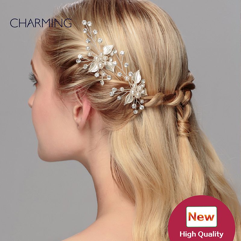 Tiara Hair Unique Hair Accessories Bridal Tiaras Crystals Pearls Wedding Tiaras Cheap Wedding