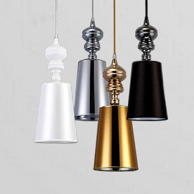 Silver Pendant Light modern brief pendant lamps dining room pendant lights white black golden silver spain jaime hayon design metalarte josephine