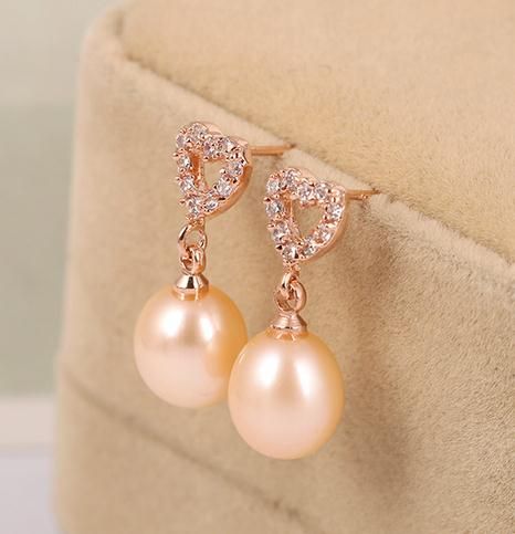 wholesale Beautiful 9 Pair 10mm Multicolor Shell Pearl Earring AAA