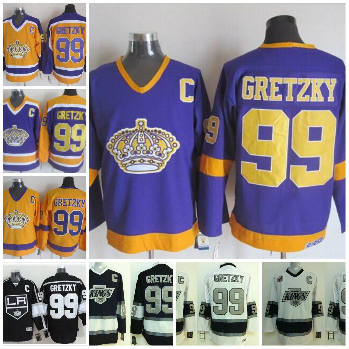 la kings purple and gold jersey for sale