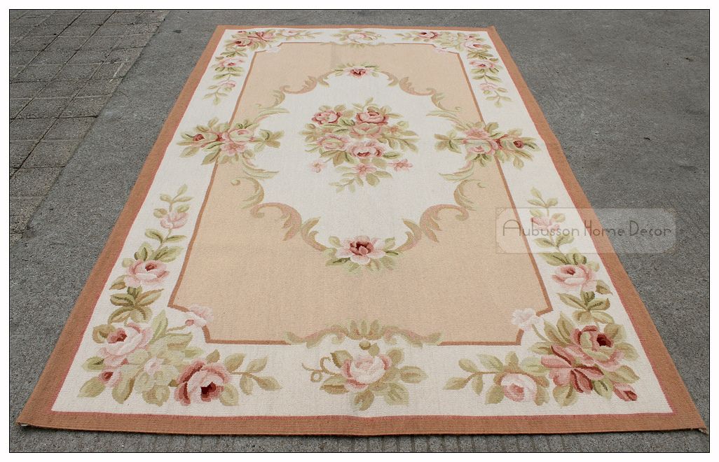 3x5 Aubusson Area Rug Shabby Chic French Pastel Pink Ivory Cream 3x5 Aubusson Area Rug Shabby Chic French Pastel Pink Ivory Cream Rose Fl Wool Handmade Flat Weave Floor Carpet Whole Cardog Tile Installation