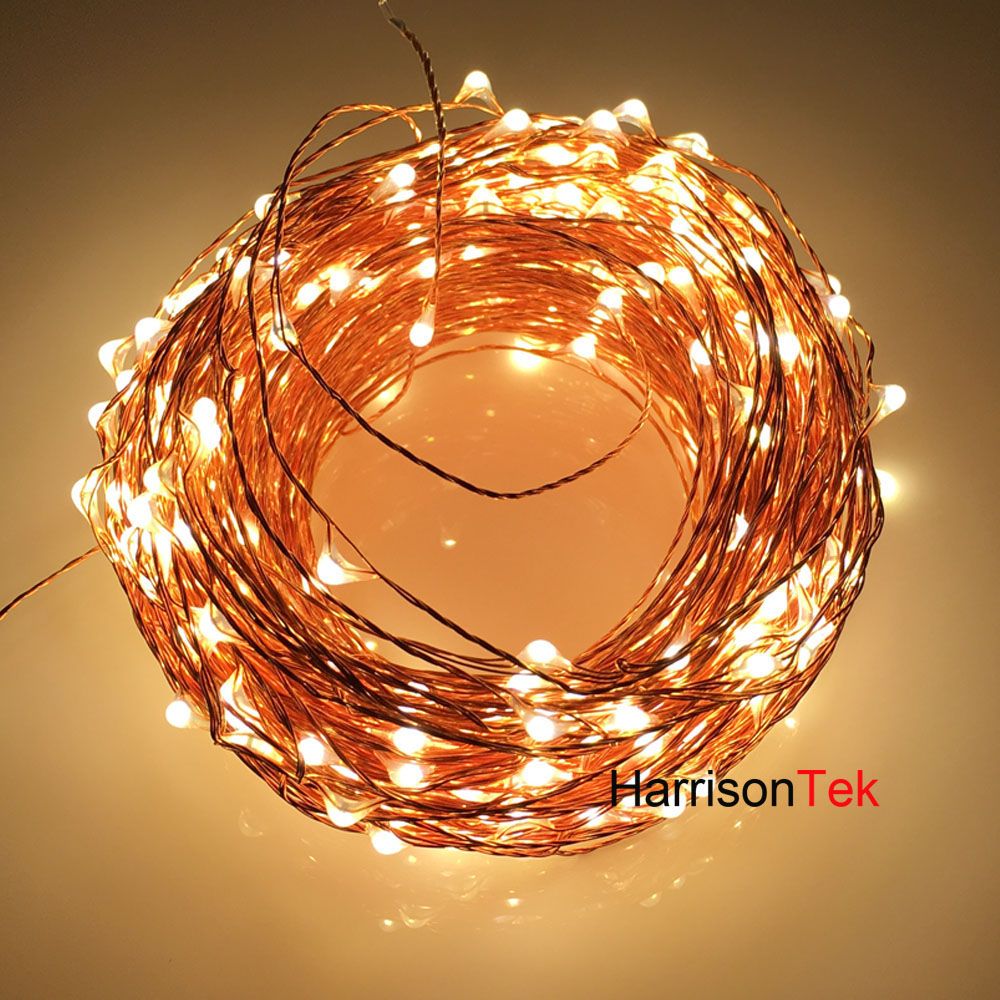 Wholesale The Longest Copper Wire String Lights 165ft 50m 500 Mini Invisible Led Starry Fairy Light For Holiday Wedding Party Garden Decor Heart String