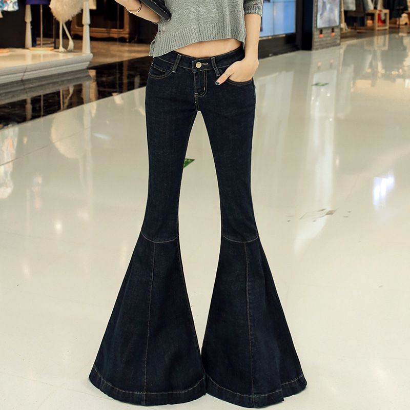 super wide flare jeans