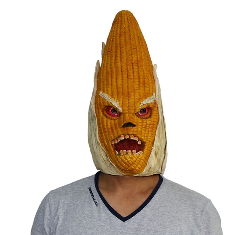 x merry toy deluxe novelty corn vegetables head masks for halloween costume party latex mask halloween prop halloween mask cosplay masks online with