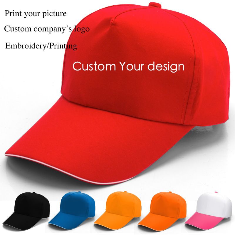 Blank Cotton Baseball Cap Outdoor Sports Caps Printing Advertising Gift