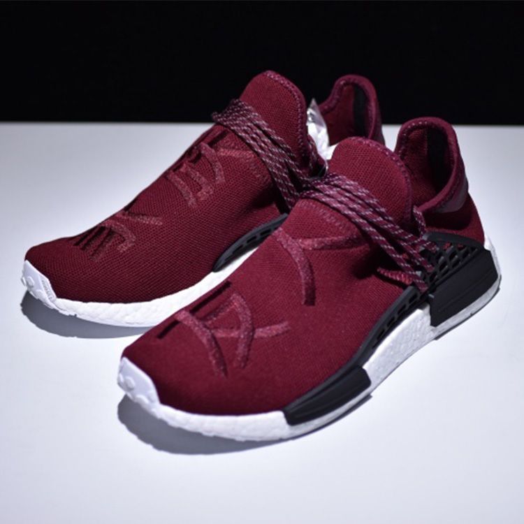 nmd human race burgundy