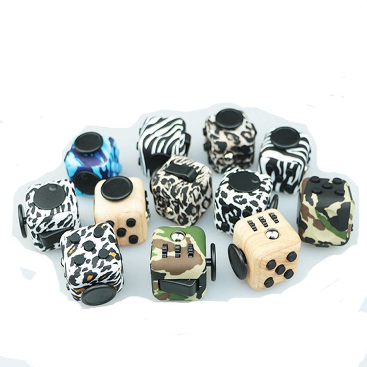 fidget cube leopard print