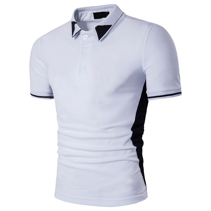 Black White Poloshirts For Mens Tops Fashion Polo T Shirts 2017 New ...