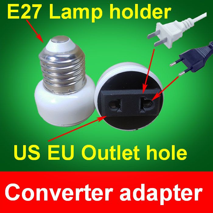2021 E27 Screw Base E26 Edison Lamp Holder Convert To AC Power