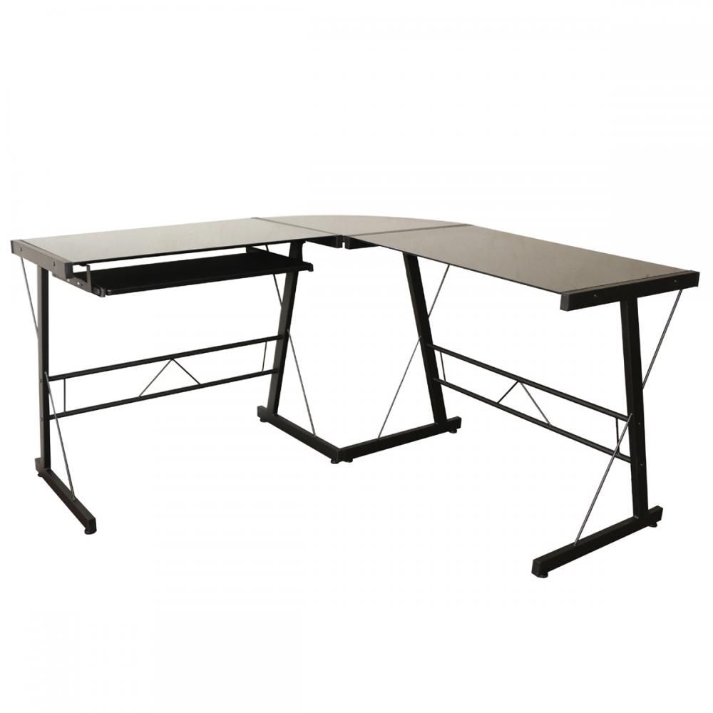 2018 L Shape Corner Computer Desk Glass Laptop Table Workstation For 2018 L Shape Corner Computer Desk Glass Laptop Table Workstation For Home Office From Newlife2017dh 85 42 Dhgate Com