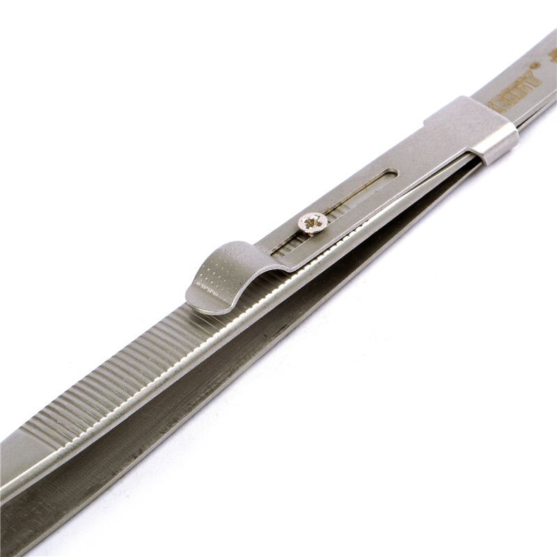 Pinzas De Precision Antiestaticas Acero 165mm Punta Recta Pinzas De Precision Antiestaticas Acero 165mm Punta Recta