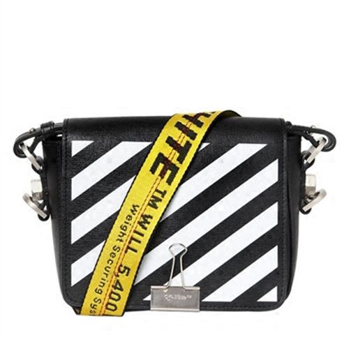 off white diagonal tote bolsa