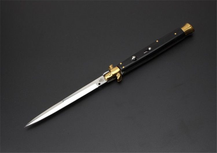 Italy Akc 10 Inch Ab Black Ox Bone Akc Italian Stiletto Horn ...