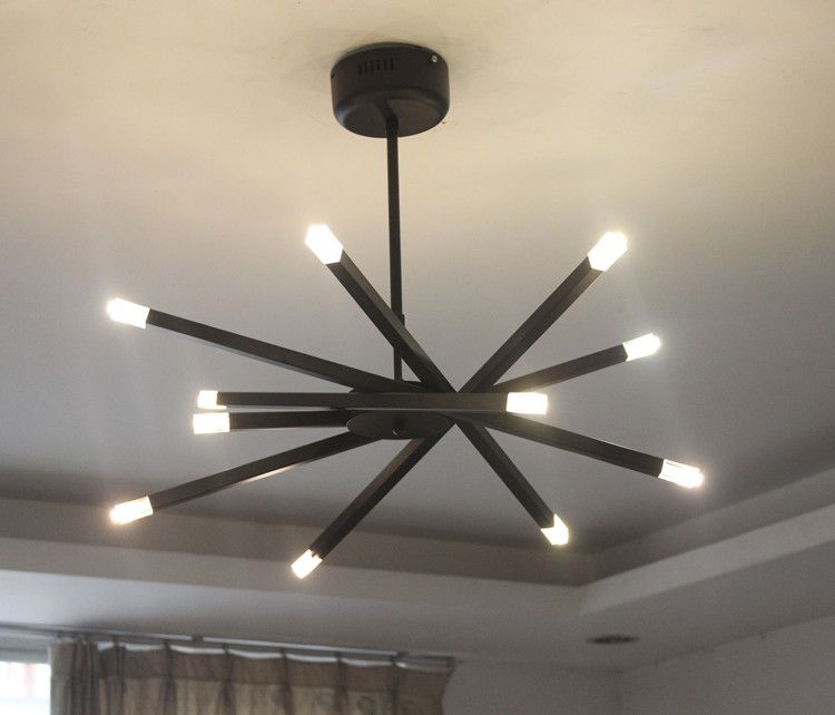 Black Adjustable Horizon Stars Ceiling Light Creative Horizon