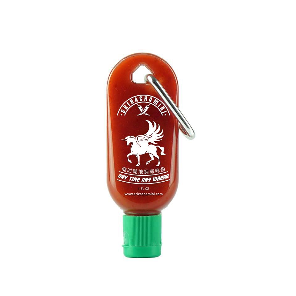 2019 Sriracha Mini Refillable Hot Sauce Keychain Bottle 1oz 15
