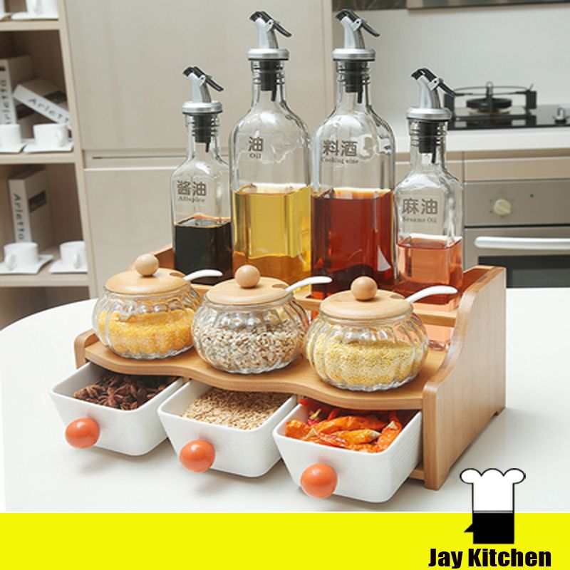 2018 Salt Pig With Spoon Kitchen Storage Organization Wine Bottle 2018 Salt Pig With Spoon Kitchen Storage Organization Wine Bottle 500ml E Container Ceramic Box Seasoning Bowls From Jaykitchen
