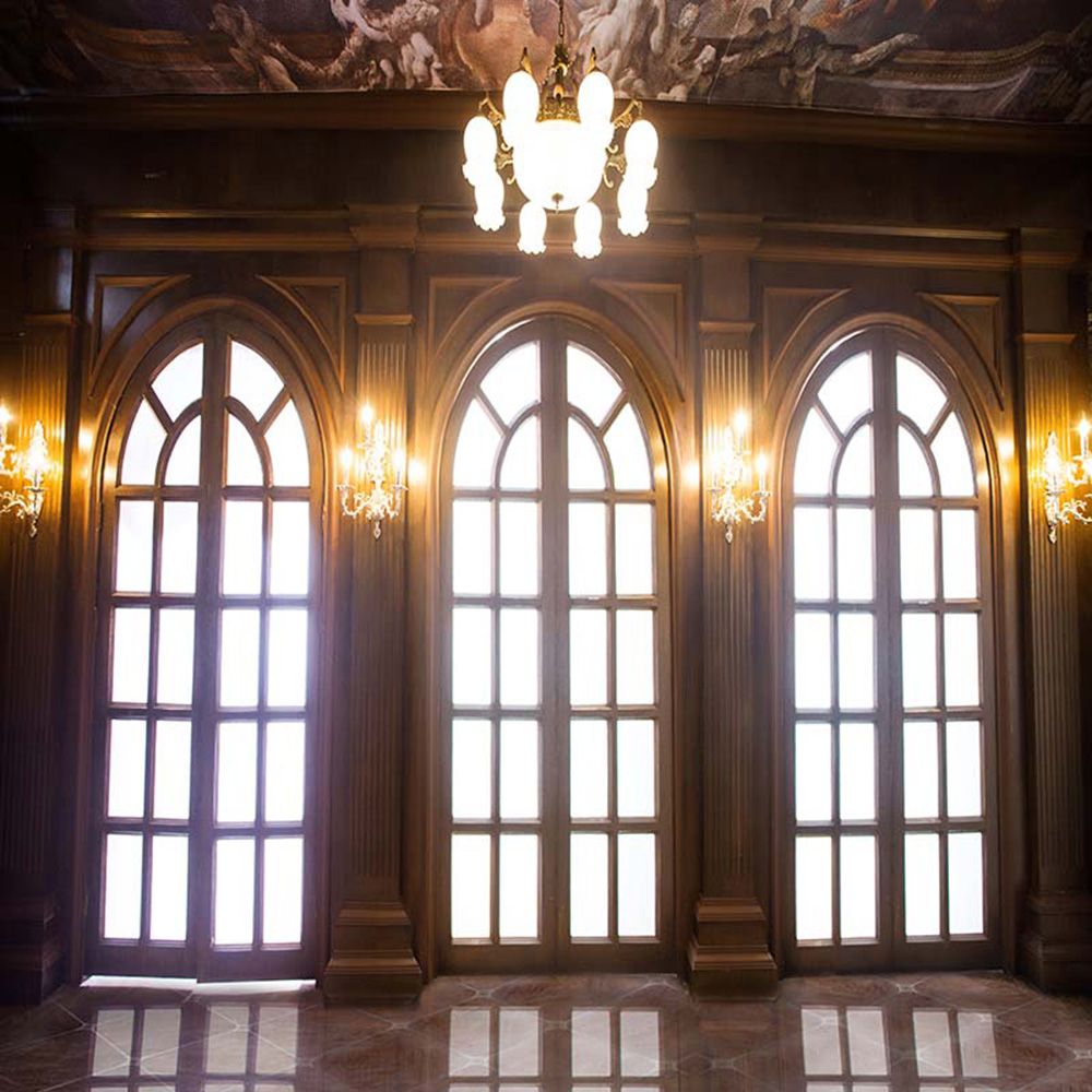 2018 Indoor Palace Photography Backdrop Night Wedding Photo 2018 Indoor Palace Photography Backdrop Night Wedding Photo Background Chandelier Candle Lights Custom Vinyl Backdrops Bright Doors From Backdropsfactory