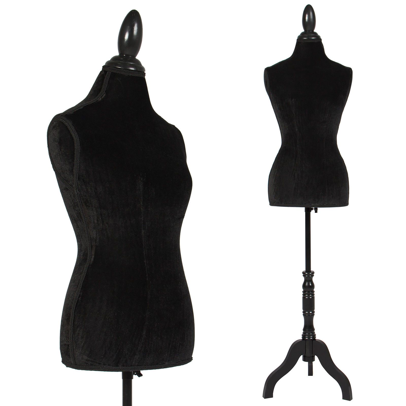 White Female Mannequin Torso Dress Form Display W White Tripod