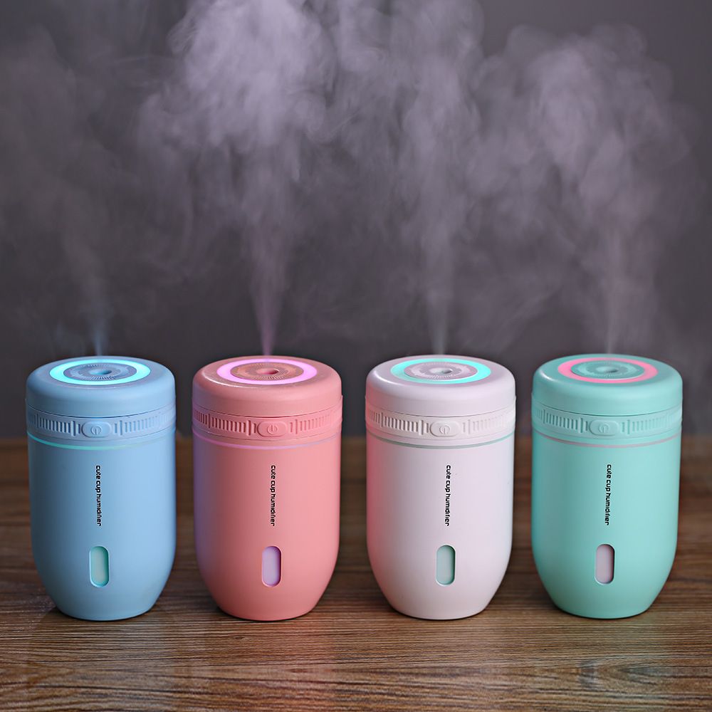 2019 220ML Cute Cup Ultrasonic Humidifier Car Air Purifier Mini USB