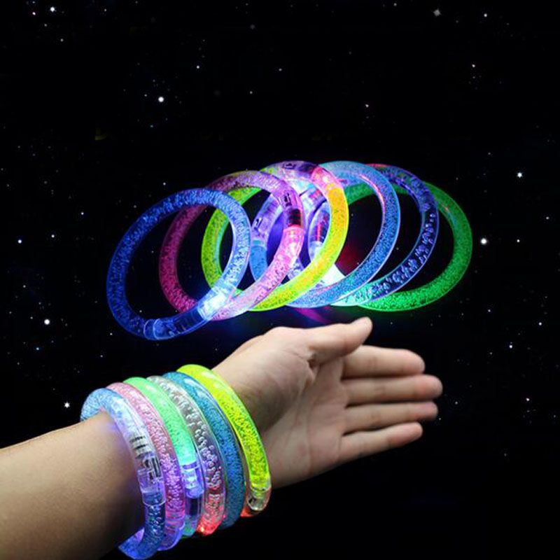 2019 Acrylic LED Bracelet Light Flashing Bracelet Flashing Crystal