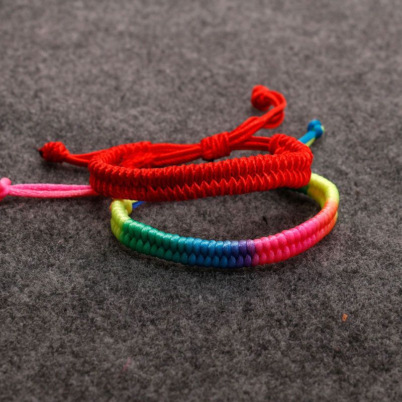 New Knitted Bracelets Cords Braided Rope Woven Handmade Friendship