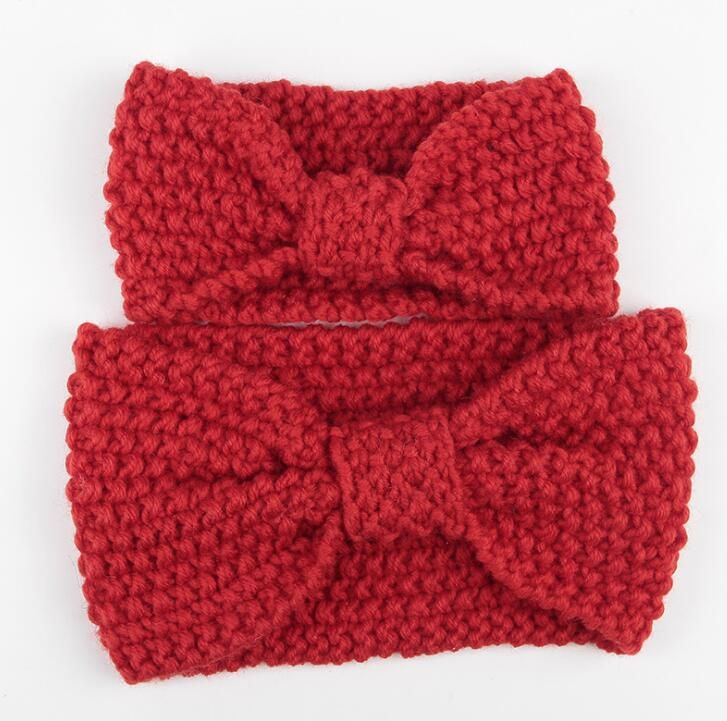 Acheter Pas Cher Hiver Au Crochet Chaud Tricote Bandeau Pour Maman Et Bebe Cadeau De Noel Pour Adulte Et Bebe Dhl Livraison Gratuite Du 2 66 Fr Dhgate