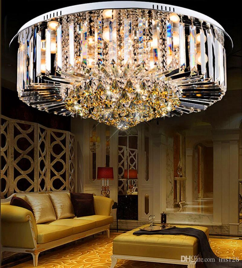Crystal Chandeliers Modern Simple Design High End K9 Round Crystal Chandeliers Modern Simple Design High End K9 Round Chandelier Led Ceiling Lighting Living Room Bedroom Fixture Designer