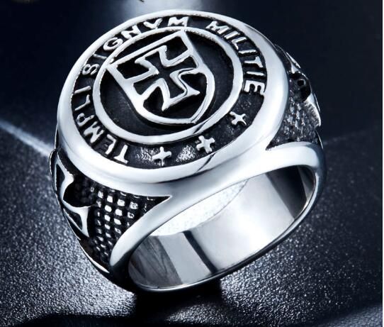 new arrival cross knights templars ring men stainless steel unique jewelry exquisite men biker ring wedding rings sets loose diamonds from sinwen123 - Biker Wedding Rings new arrival cross knights templars ring men stainless steel unique jewelry exquisite men biker ring wedding rings sets loose diamonds from sinwen123 - Biker Wedding Rings