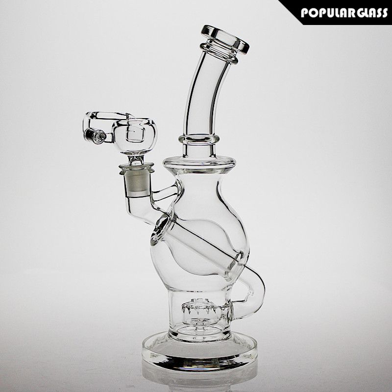 2021 SAML Bong 10Inch Tall Ball Dab Rig Recycler Bong Glass Oil Rigs ...