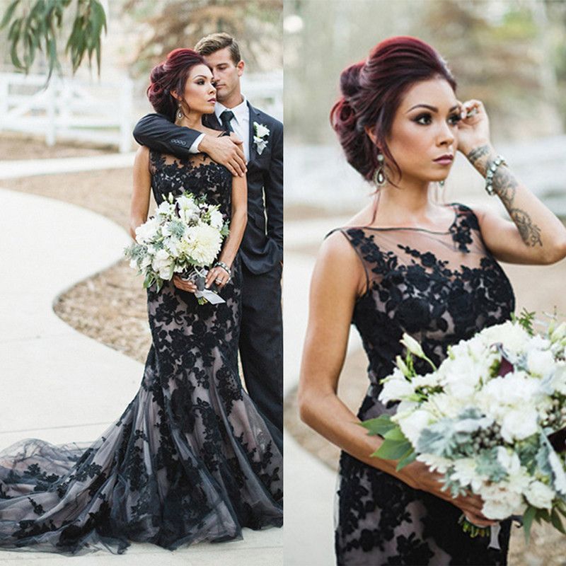 black engagement dress