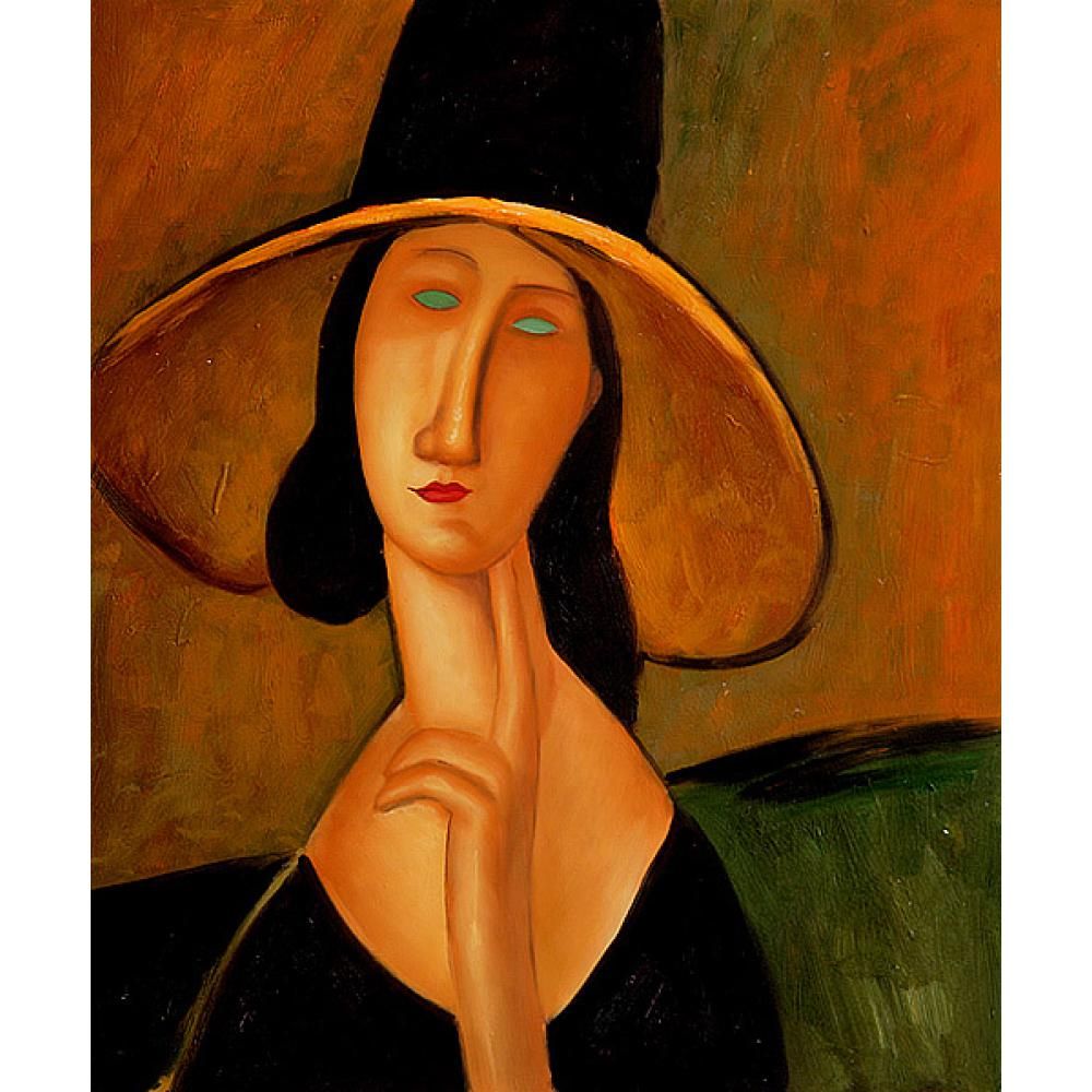 Acheter Portrait De Femme Au Chapeau Par Amedeo Modigliani ...
