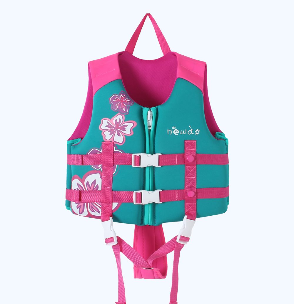 2021 Wholesale Kids Girls New Style Pink Life Jacket Floating Vest Aid
