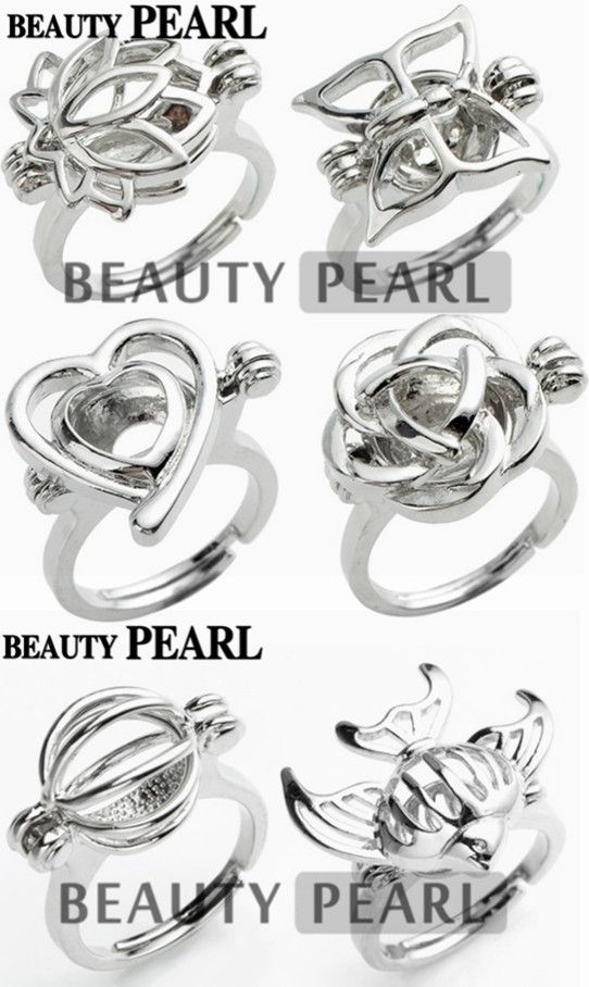 Pearl cage ring deals