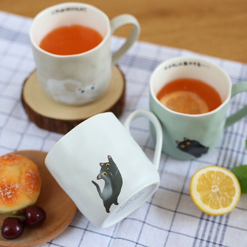 2017 New Design Irregular Japanese Mug Cat Ceramic Cup 380ml Creative Zakka Cartoon Mugs Morning Cups Cute Coffee Cutest From 2017 New Design Irregular Japanese Mug Cat Ceramic Cup 380ml Creative Zakka Cartoon Mugs Morning Cups Cute Coffee Cutest From