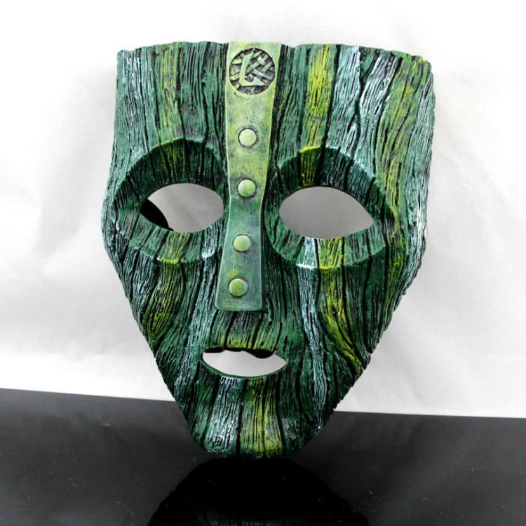 High Quality Mask For Men Green And Black Makeup Party Mask Collector'S