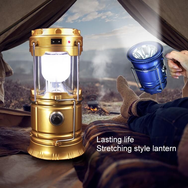 Camping Lampes De Poche Rechargeable Pliables Luminaire Led Lantern Solaire Énergie À Exterieur Light 6leds Portative Lampe CoBdxWre