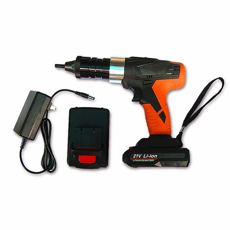21v Portable Cordless Electric Rivet Gun Rechargeable Riveter Battery
