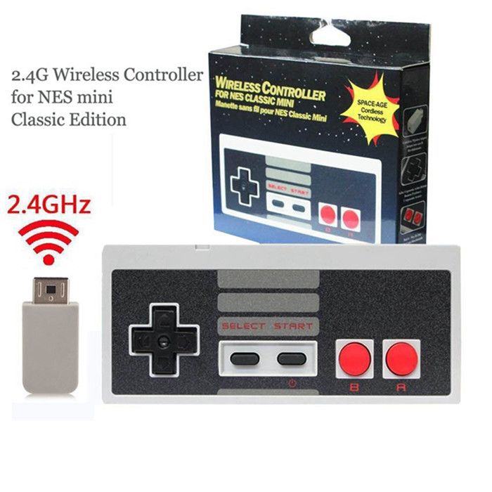 For NES Controller Wireless USB Plug And Play Gaming Controller Gamepad