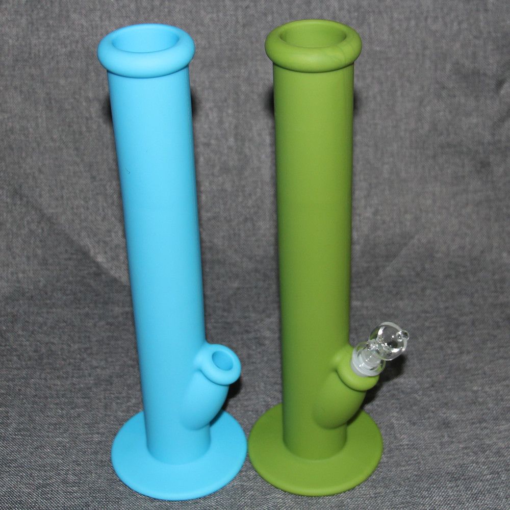 Silicone Water Pipes with Glass Accessories Eleven Colors for Choice