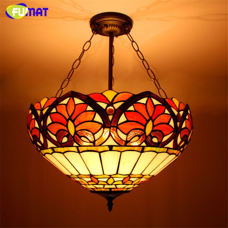 Fumat Stained Glass Light European Style Art Pendant Fumat Stained Glass Light European Style Art Pendant Living Room Dining Classic Tiffany Fixtures Contemporary Hanging Lights