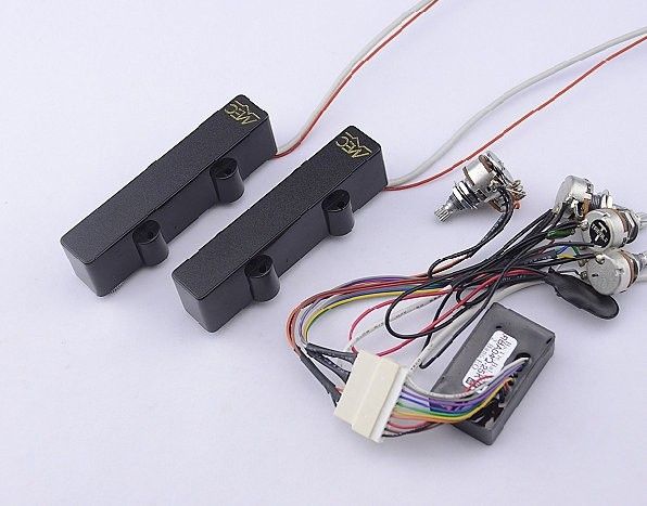 2019 New Bass Pickups MEC JAZZ 5 Strings Bass Active ... jazz bass pickup wiring diagram 