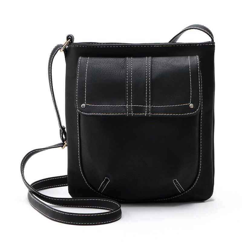 Wholesale British Style Women Leather Handbags Vintage Designer Cross Body Bag Casual Bucket ...