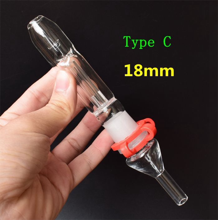 10/14 / 18mmのチタンネイルクォーツチップのプラスチックケッククリップミニガラスパイプガラスボッツ喫煙パイプのマイクロNCキット