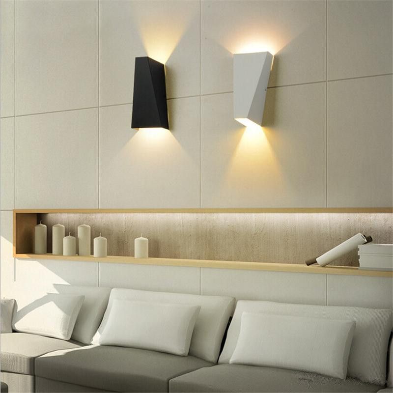 2019 10w Led Modern Light Up Down Wall Lamp Square Spot Sconce 2019 10w Led Modern Light Up Down Wall Lamp Square Spot Sconce Lighting Home Indoor Lights Outdoor Waterproof Lamps Black White From Cnmall