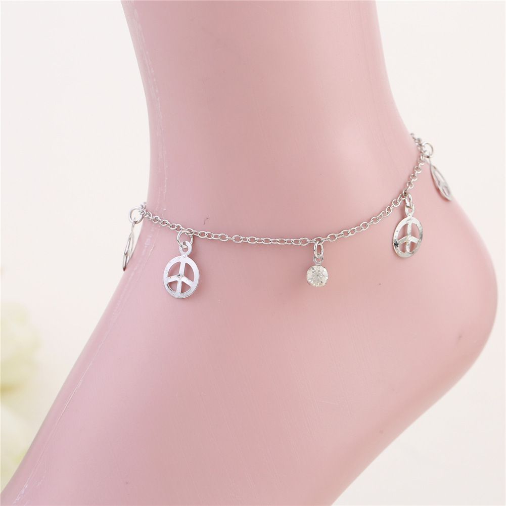 Acheter Mode Argent / Or Anklets Pour Femmes Dames Filles Unique Nice Bracelets De Cheville Sexy Simple Imitation Perles Chaîne Anklet Cheville Pied Bijoux