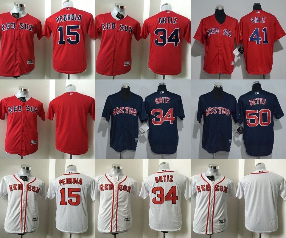 2018 Kids Boston Red Sox Jerseys Youth'S Baseball Jerseys Pedroia15