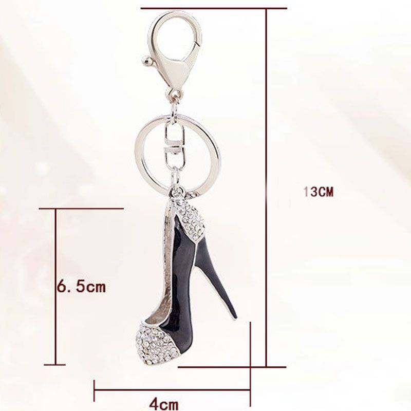 3D Shoes Keys Holder Keychains Novelty High Heel Shoe Key Chains Purse