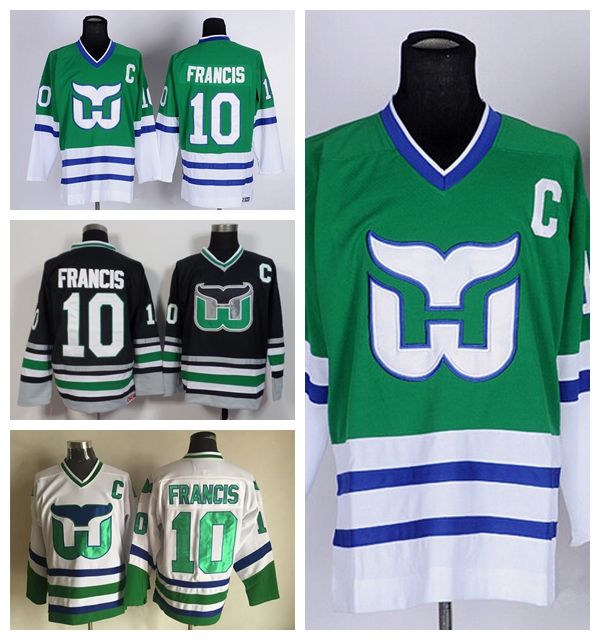 T-shirt Vintage Hartford Whalers Hockey - Logo Rétro - Couleur Heather Blue - Taille Unisexe - Neuf