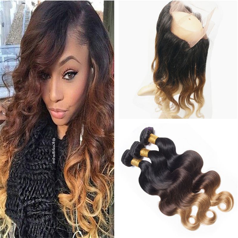 Ombre bundles with 360 frontal Clearance